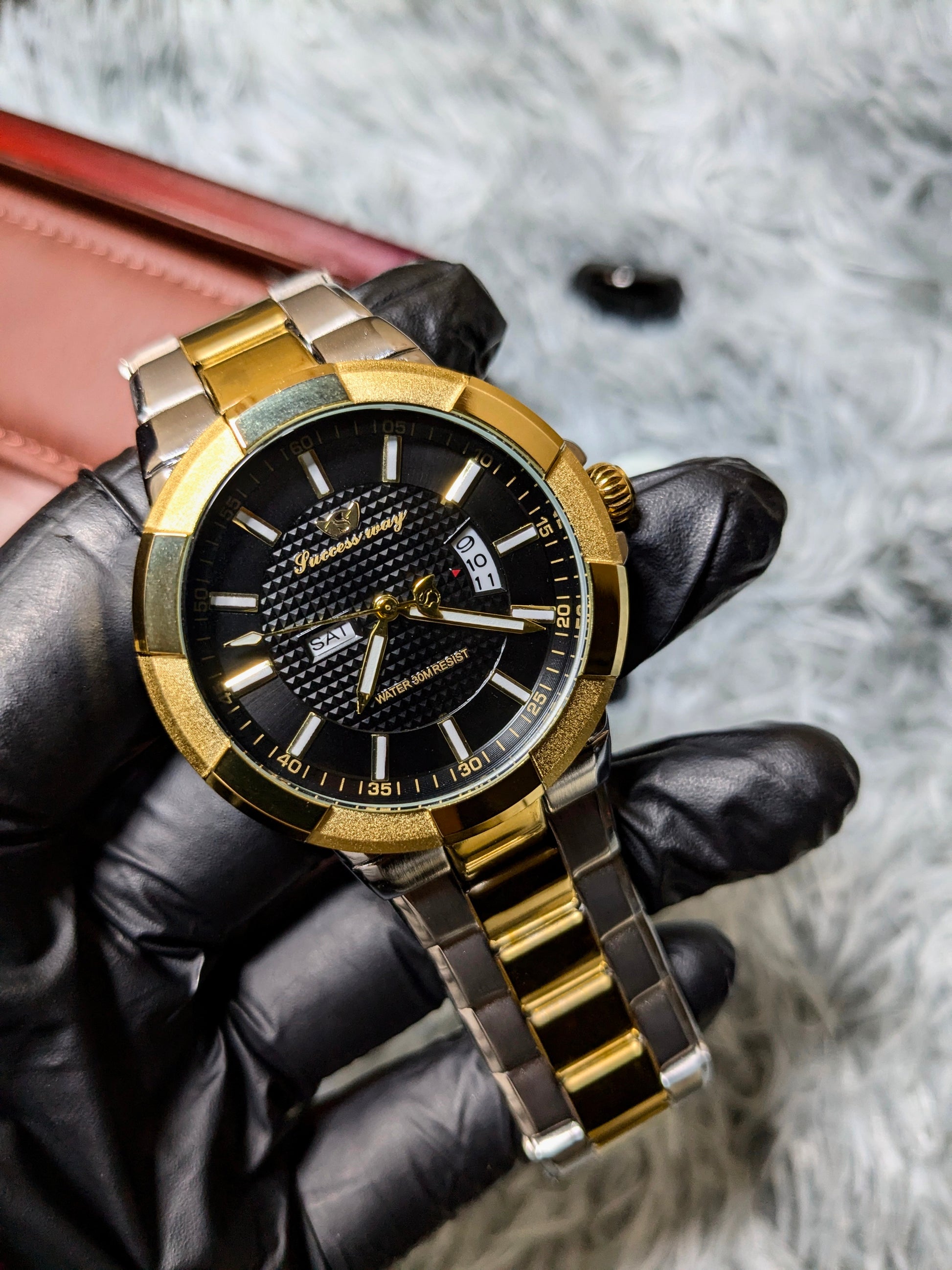Success way stainless steel with "day and date"